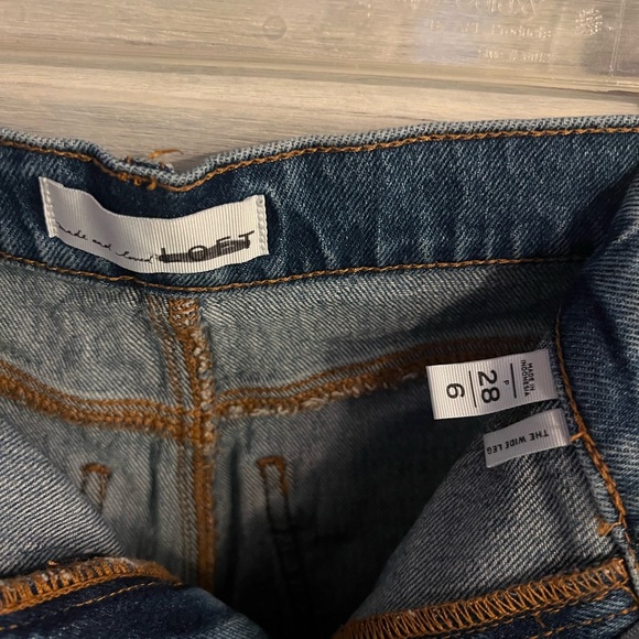 LOFT Curvy Mariner High Rise Wide Leg Jeans - Picture 6 of 8